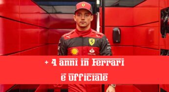 Charles Leclerc rinnova con Ferrari: è ufficiale più di 4 anni