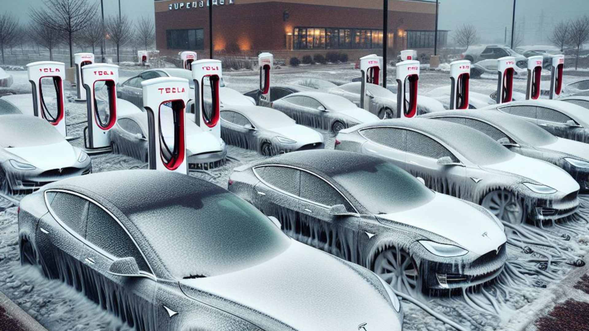 Tesla bloccate dal freddo